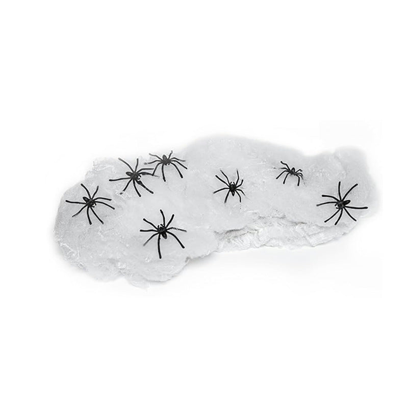 Halloween Cotton Spider Web Decoration - Atmosphere Layout Props