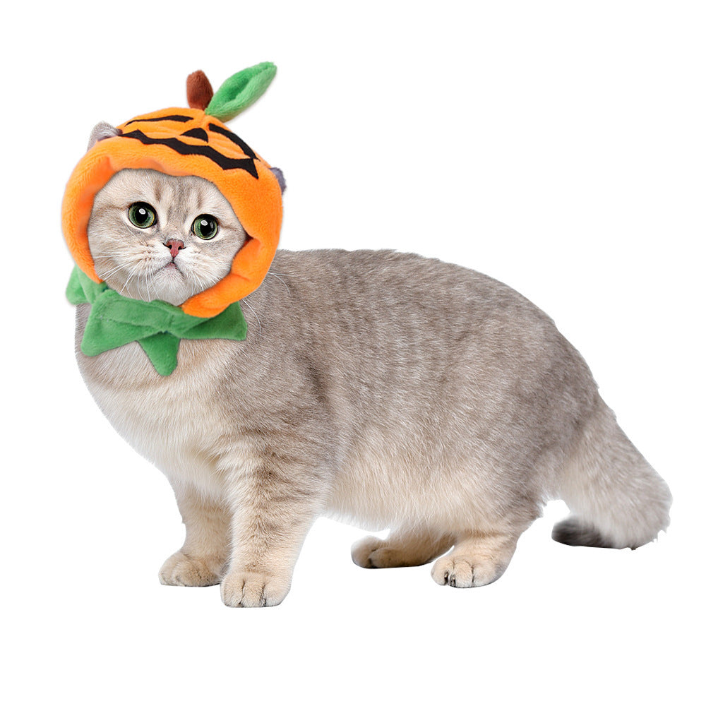 Halloween Pet Pumpkin Cloak - Adorable Double-Sided Costume for Dogs & Cats