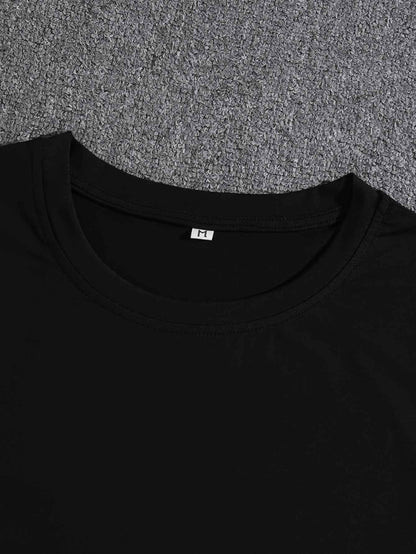 Men's 'Trust No One' Printed T-Shirt - Summer Casual Sports Leisure Tee