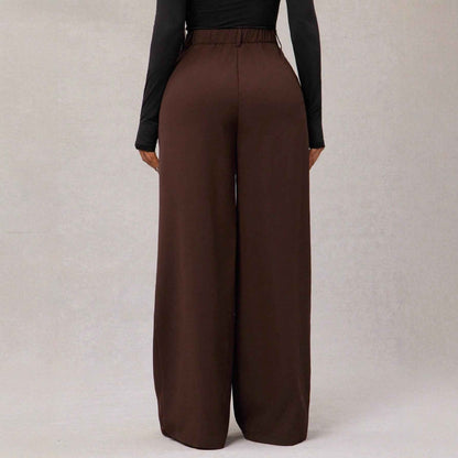 New Women's Casual Loose Straight-leg Business Commuting Wide-leg Pants