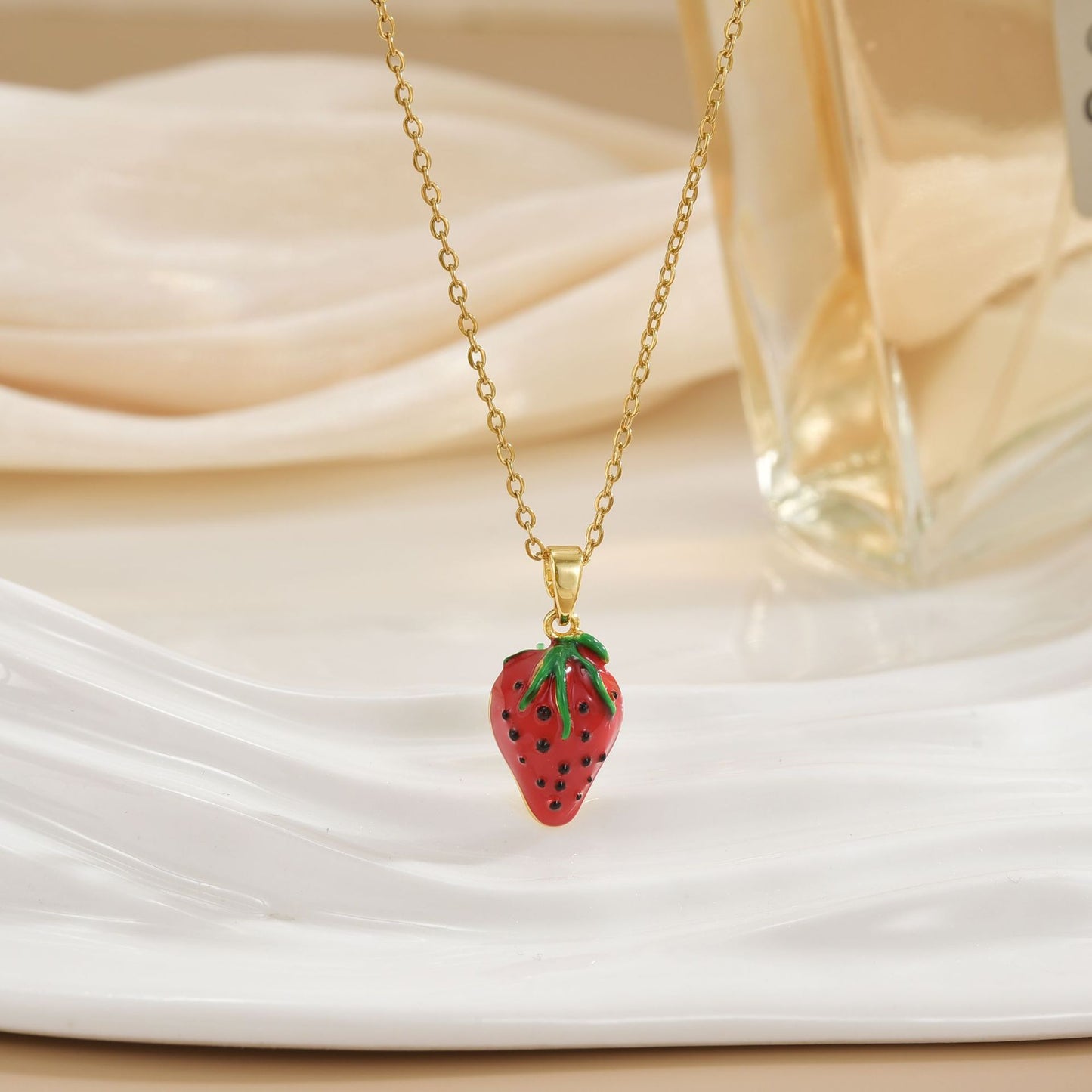 Women's Fashion Trendy Strawberry Cute Necklace