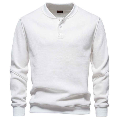 New Fleece-lined Men's Round Neck Sweatshirt
