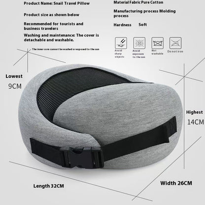 Soft Memory Foam Travel Neck Pillow U Shape Adjustable Support Comfortably Sleeping On Plane Car Office Noon Break - DropOnline.co