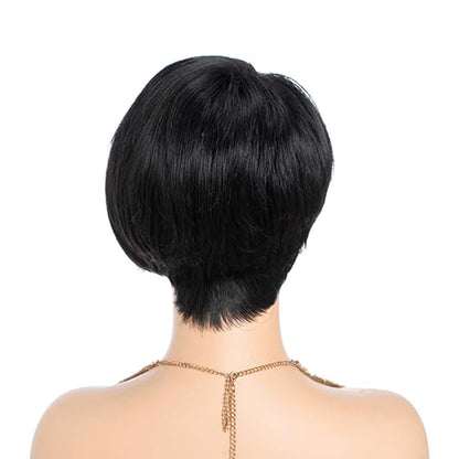 Human Hair Lace Bob Non-toxic Wig-pre-drawn, 13X4X1 Lace,  Short Straight, T-part Lace Front Short Wig, Suitable For The Whole Scene. - DropOnline.co