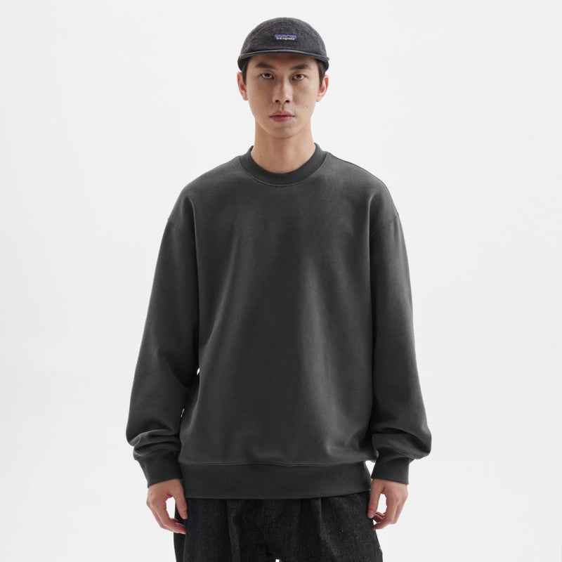 Men's Solid Color Fleece-lined Jacket With A Hoodie Inside