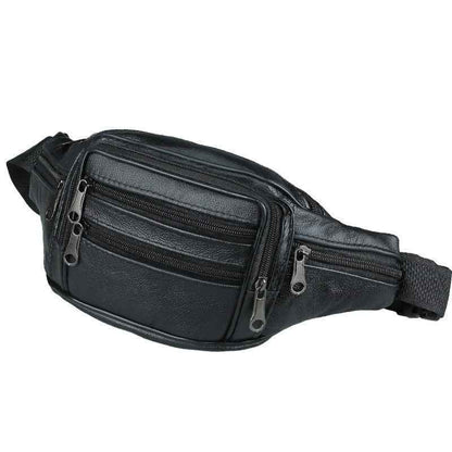 Genuine Leather Men's Outdoor Waist Bag