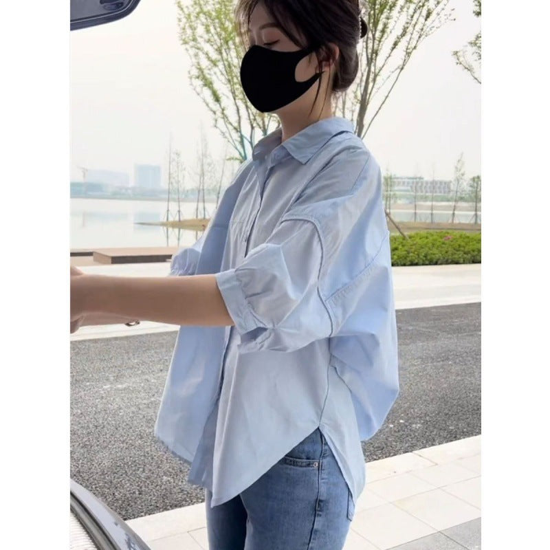 Women's Back-Hole Short Sleeve Shirt - Designer Inspired Style