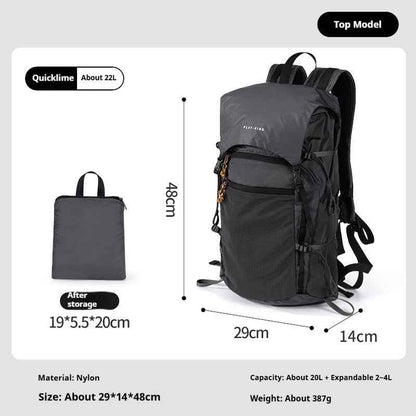 Outdoor Professional Waterproof Mountaineering Backpack Flip Hiking Backpack