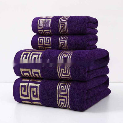 Wide Satin Jacquard Beach Cotton Bath Towel