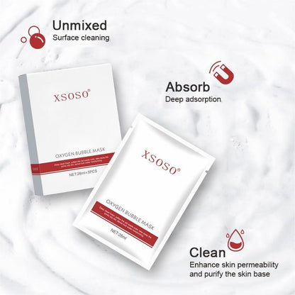 Bubble Mask - 5 Pieces In 1 Box - Deep Cleansing & Pore Tightening Facial Treatment For Radiant Skin - DropOnline.co
