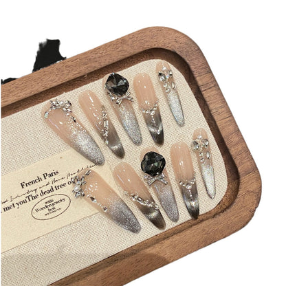 Autumn And Winter Gradient Cat Eye New White High-grade Wear Armor - DropOnline.co