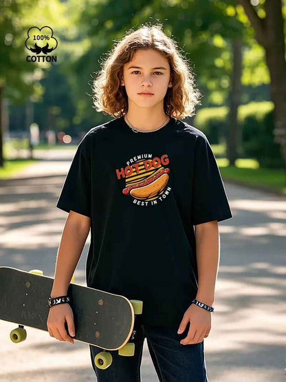 Men's Printed Short Sleeve T-Shirt - Artistic Casual Graphic Tee