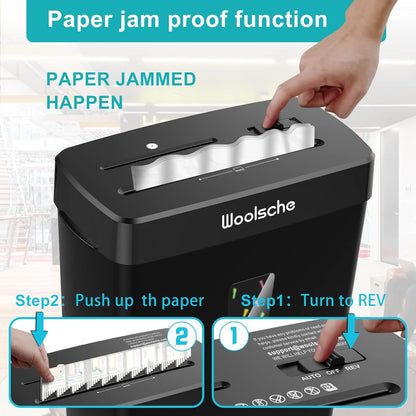 Paper Shredder -10 Sheets Of Paper Cut Horizontally With 3.43 Gallon Paper Basket - P-4 Security Level -3 Mode Designs - Shreds CDs And Credit Cards - Durable, Fast, Anti Paper Jam, Suitable For Home - DropOnline.co