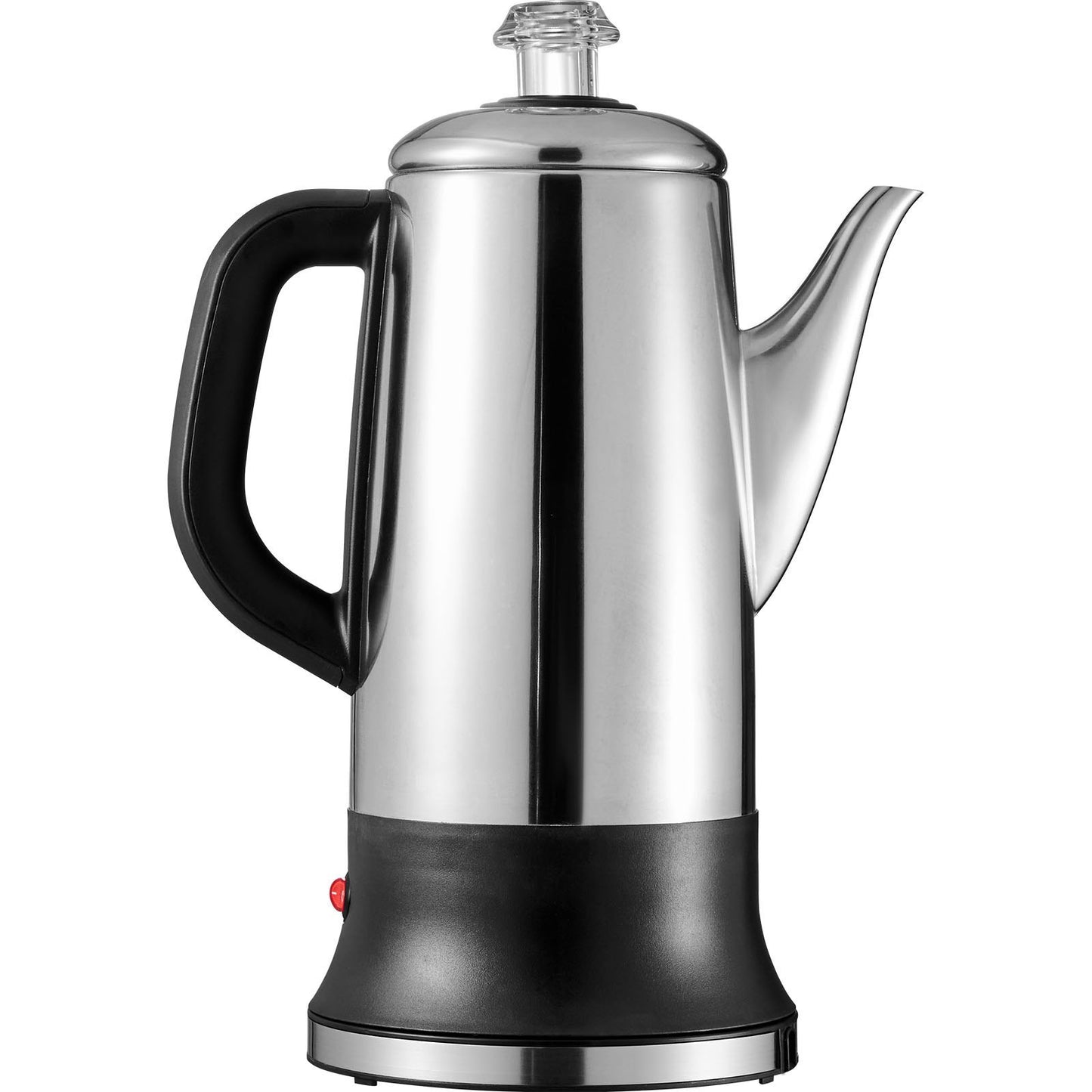 12-Cup Electric Percolator Coffee Pot - Stainless Steel with Keep Warm Function