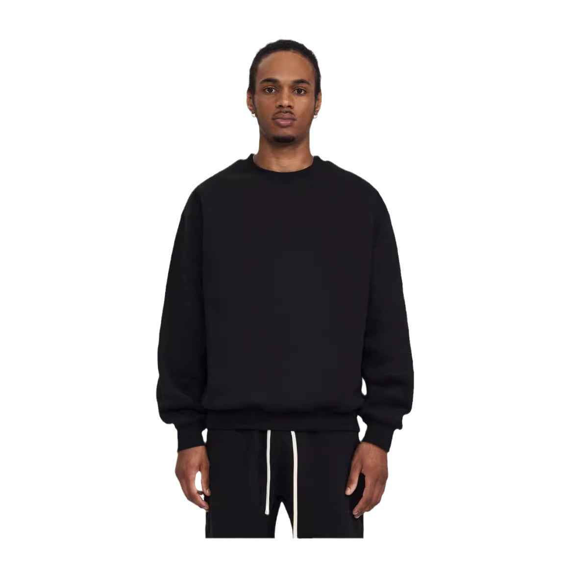 Men's Solid Color Fleece-lined Jacket With A Hoodie Inside