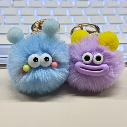 Cute Cartoon Plush Keychains, Made Of Soft And Fluffy Materials, Featuring Various Adorable Designs, Suitable For Home Decoration Or Everyday Use, Making For An Interesting Gift Choice. - DropOnline.co