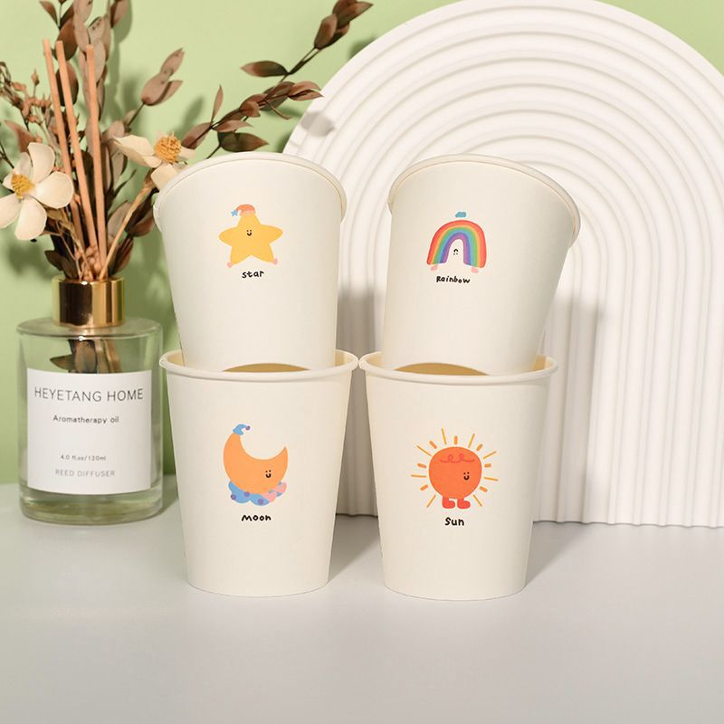 Thickened Disposable Paper Cups - Heavy-Duty Hot Beverage Cups