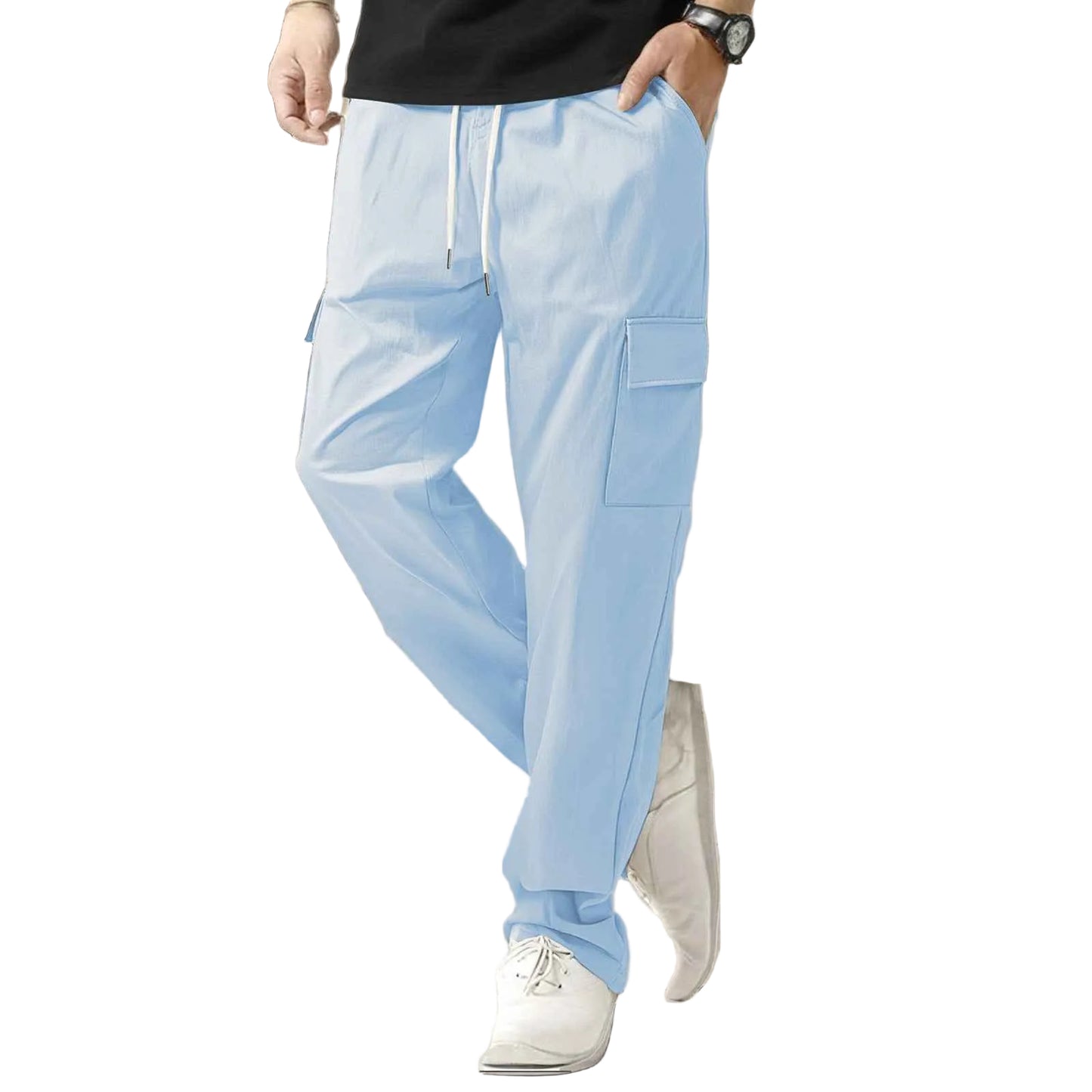 Men's Casual Trousers Loose Thin Fashionable Sports Quick-drying