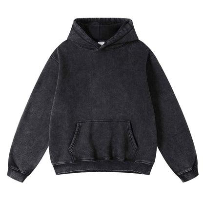 Men's Loose Casual Solid Color Hooded Sweatshirt