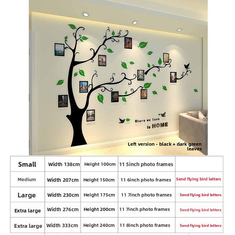 3D Acrylic Photo Tree Wall Stickers