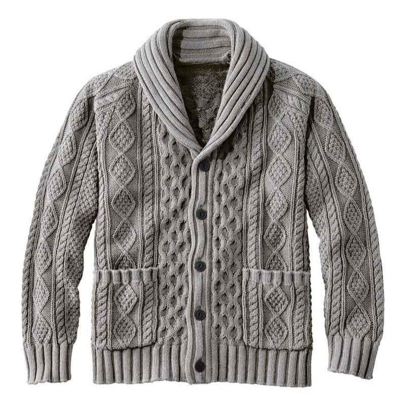 Knitted Lapel Cardigan Casual Sweater For Men