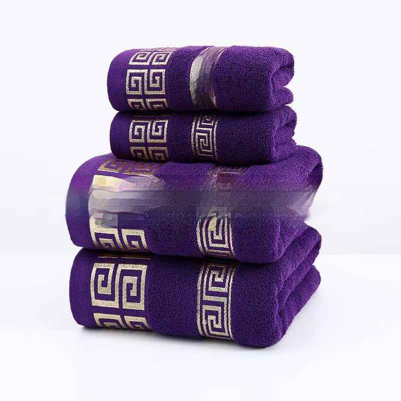 Wide Satin Jacquard Beach Cotton Bath Towel