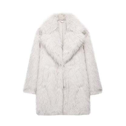 Artificial Fur Warm Coat Thick Coat Women - DropOnline.co