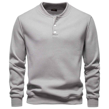 New Fleece-lined Men's Round Neck Sweatshirt