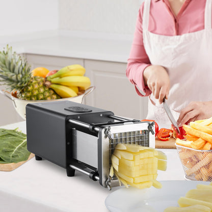 Electric French Fry Cutter Stainless Steel Potato Vegetable Slicer Chopper