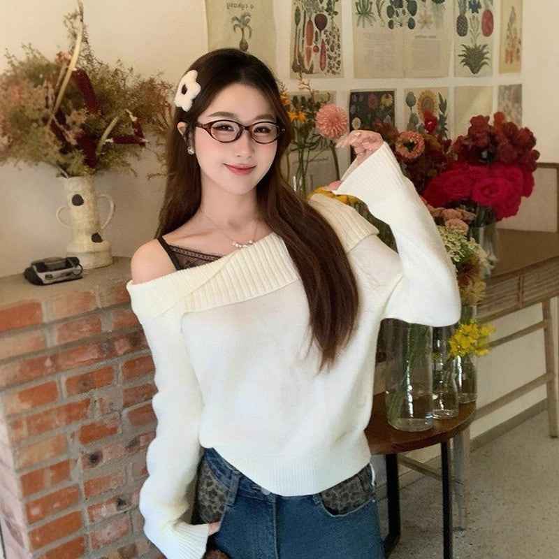 Women's New Asymmetrical Design Niche Sweater