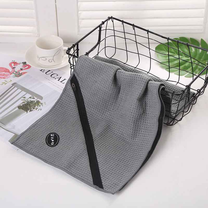 Microfiber Pineapple Zipper Sports Towel Outdoor