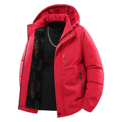 Men's Graphene Warm Thickened Casual Cotton-padded Clothes Coat