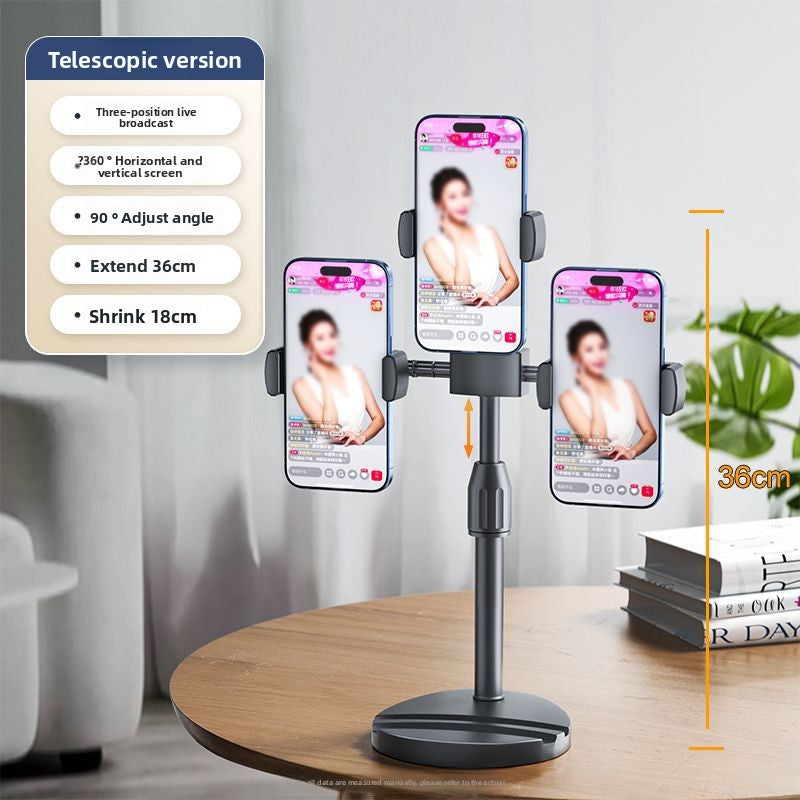 Multi-Device Stand with 360° Rotation - Adjustable Phone & Tablet Holder