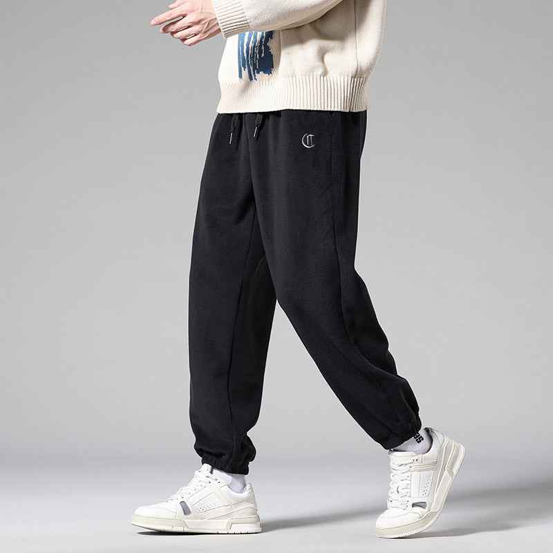 Loose Fleece-lined Thick Sweatpants Casual Pants For Men