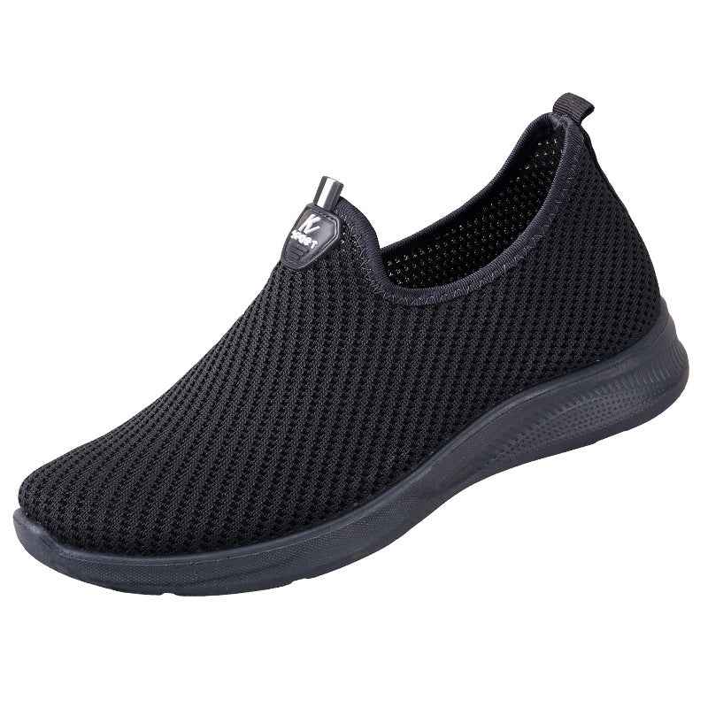 Spring Men's Shoes Casual Shoes, Breathable Flyknit Sneakers