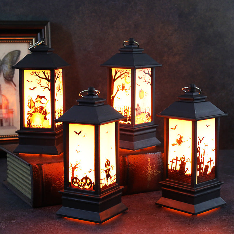 Halloween Simulation Flame Lanterns - Pumpkin Design