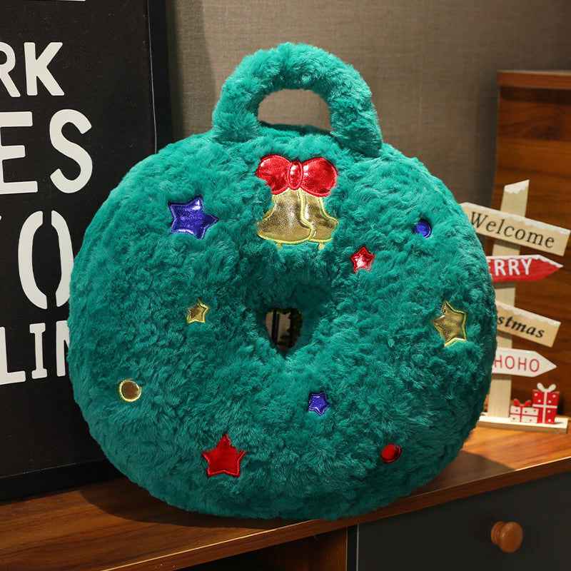 Plush Pillow Christmas Tree Decorative Gift Doll - Holiday Cushion
