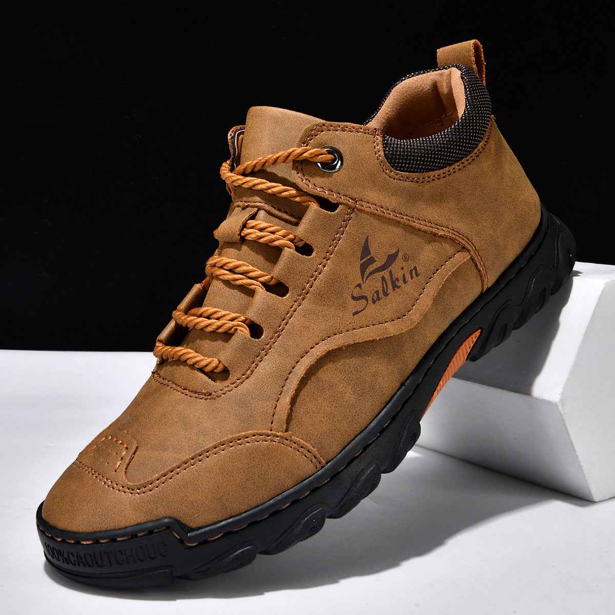 Comfortable Flat Lace-up Casual Shoes For Hiking