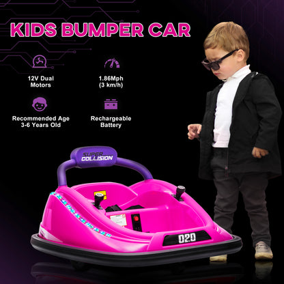 12V Kids Bumper Car Twins Motor with Parent Remote Control