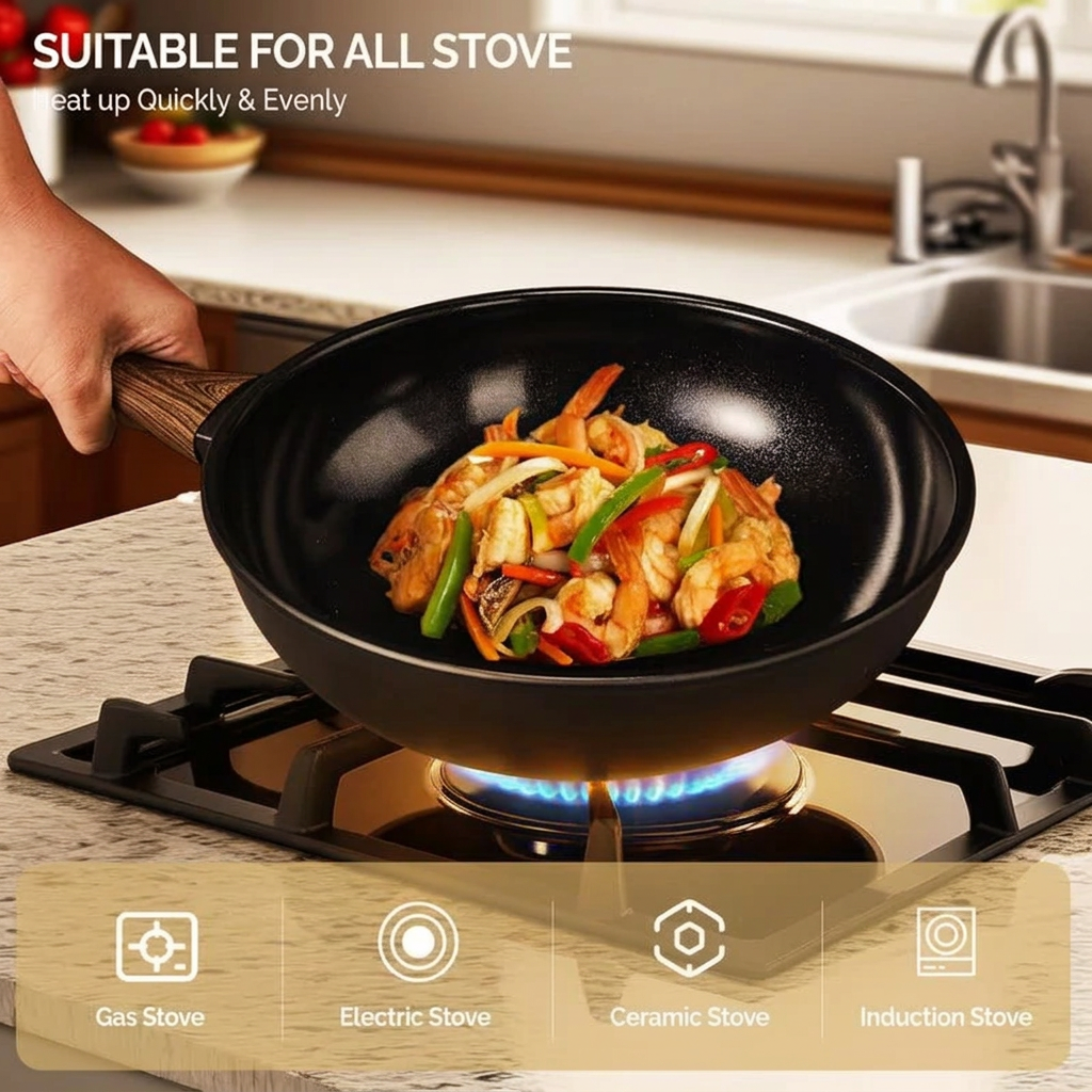 Nonstick Cast Aluminum Pots & Pans Set