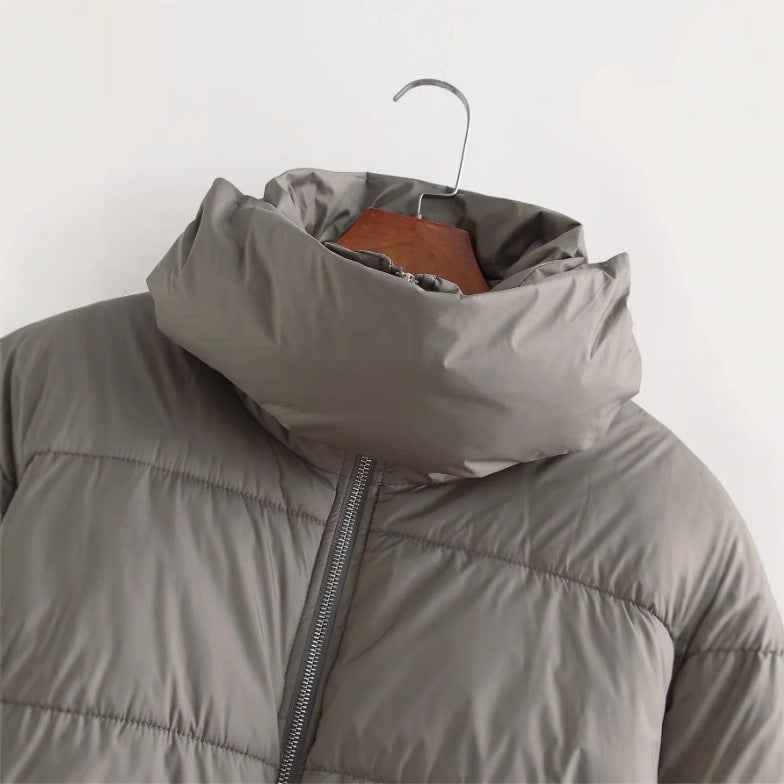 Women's Fashion Simple Cotton Long Sleeve Coat