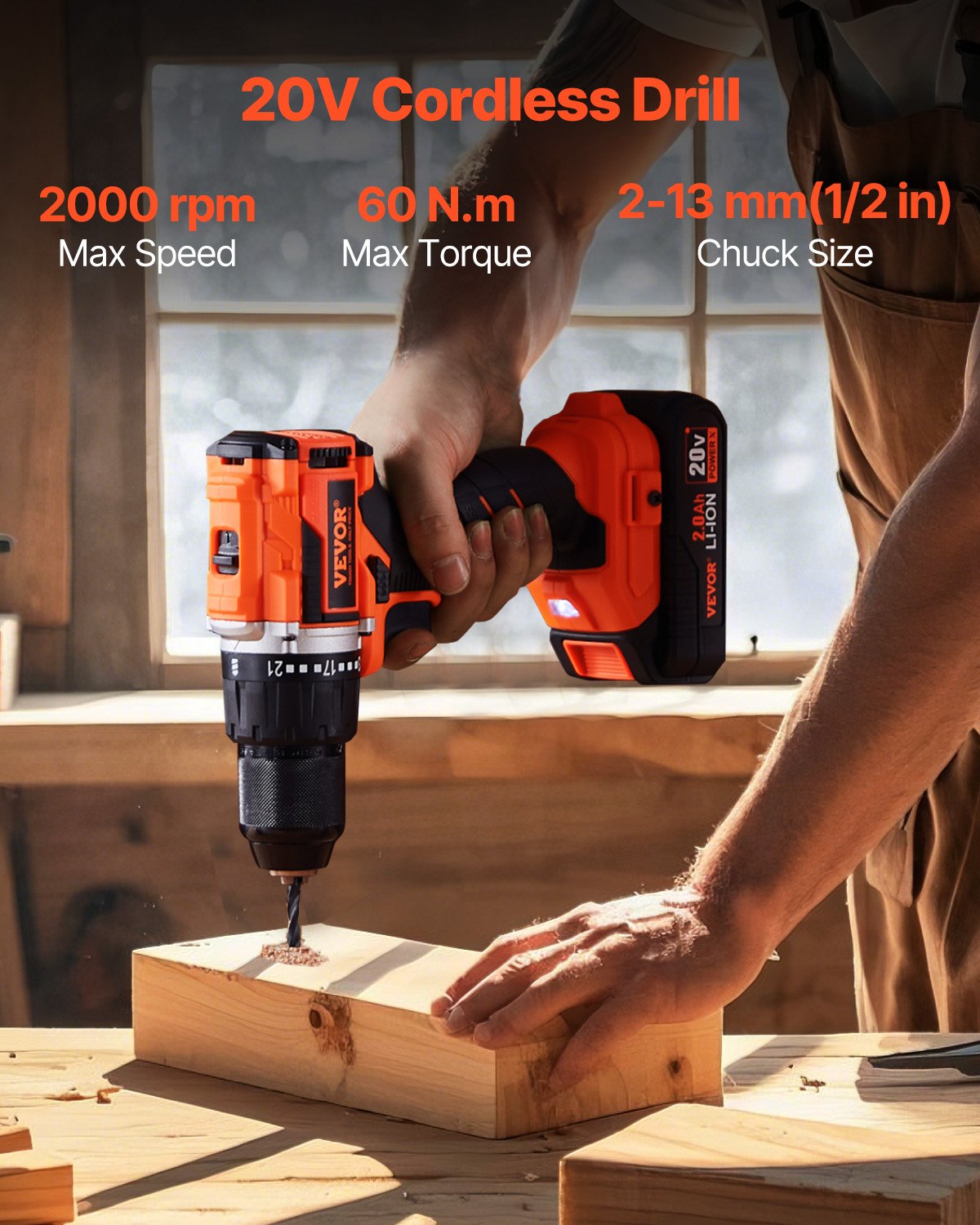 Tool Combo Kit Max 20V Cordless 2-Tool Power Combo Kit With 2.0 Ah Batteries
