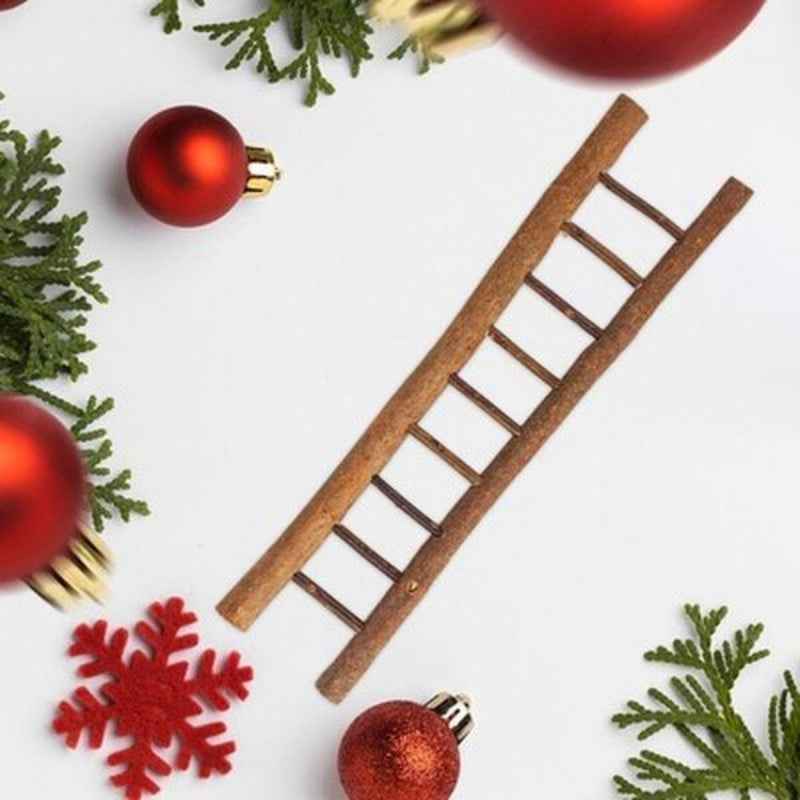 Indoor Large Mini Christmas Ladder - Party Gift Decorations - DropOnline.co