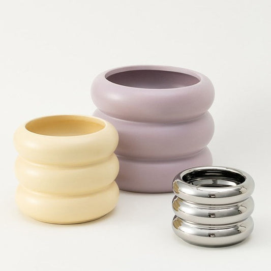Premium Ceramic Makeup Pen Bucket - Modern Home Decoration Organizer