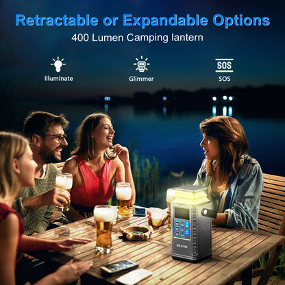 Camping Power Station 296Wh Power Bank 80000mAh Lithium Battery Outdoor Solar Generator USB Port Supply - DropOnline.co