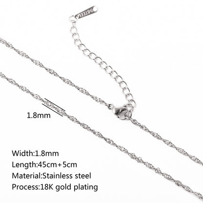 Stainless Steel Vacuum Vapor Plating 18K Gold Color Protection Lip Chain - DropOnline.co