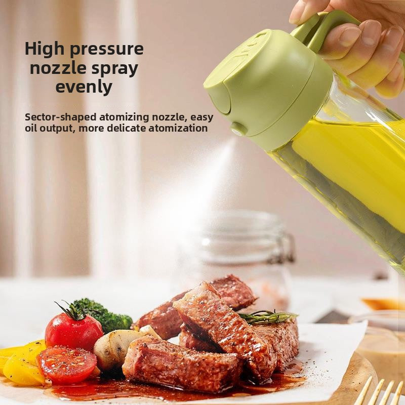 Dual-Function Glass Oil Bottle - Spray & Pour Kitchen Dispenser