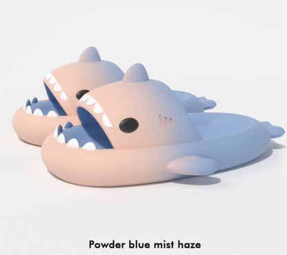 Gradient Shark Slippers Men's Home Bathroom Non-slip - DropOnline.co