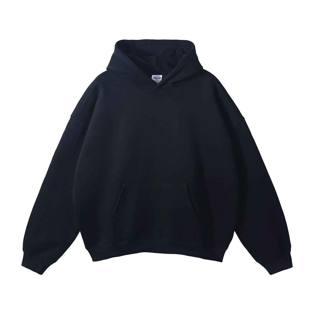 New Loose Fleece Trendy Drop Shoulder Solid Color Hoodie