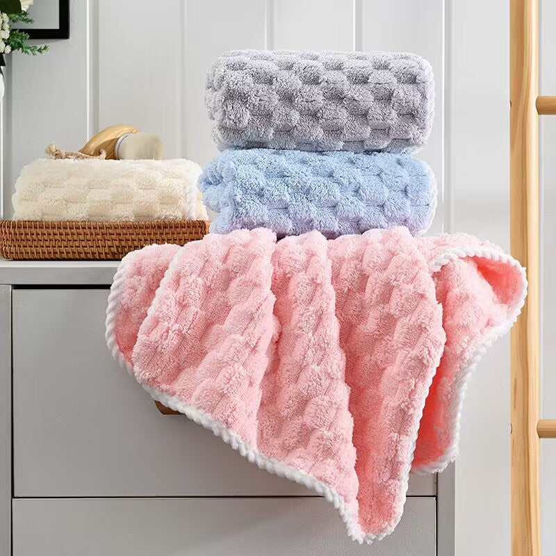 Coral Fleece Household Soft Absorbent Cloud Fleece Bath Towel